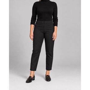 Kenneth Cole New York Black Ankle Pants Womens 12 Stretch Cotton Slim Tapered